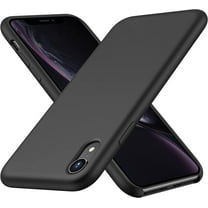 CellEver Silicone Case for iPhone XR [Ultra Slim] Shockproof Protective Phone Cover with [Soft Microfiber Lining] 6.1 inch - Black