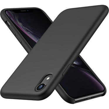 CellEver Silicone Case for iPhone XR [Ultra Slim] Shockproof Protective Phone Cover with [Soft Microfiber Lining] 6.1 inch - Black