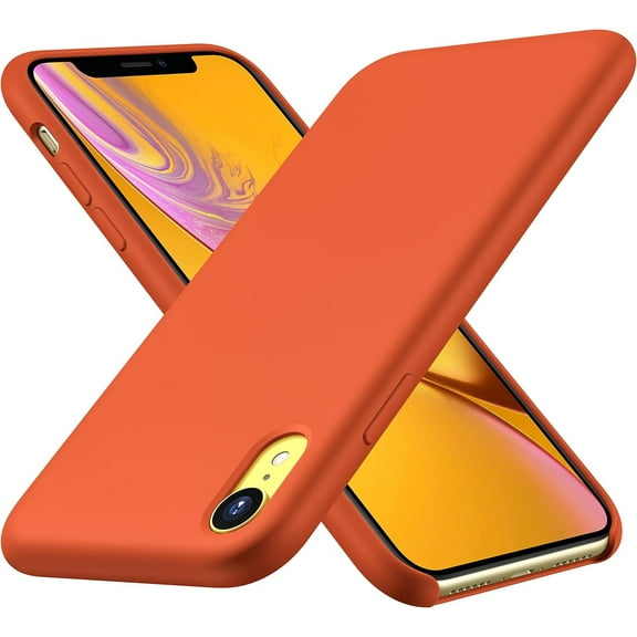CellEver Silicone Case for iPhone XR [Ultra Slim] Shockproof Protective Phone Cover with [Soft Microfiber Lining] 6.1 inch - Coral