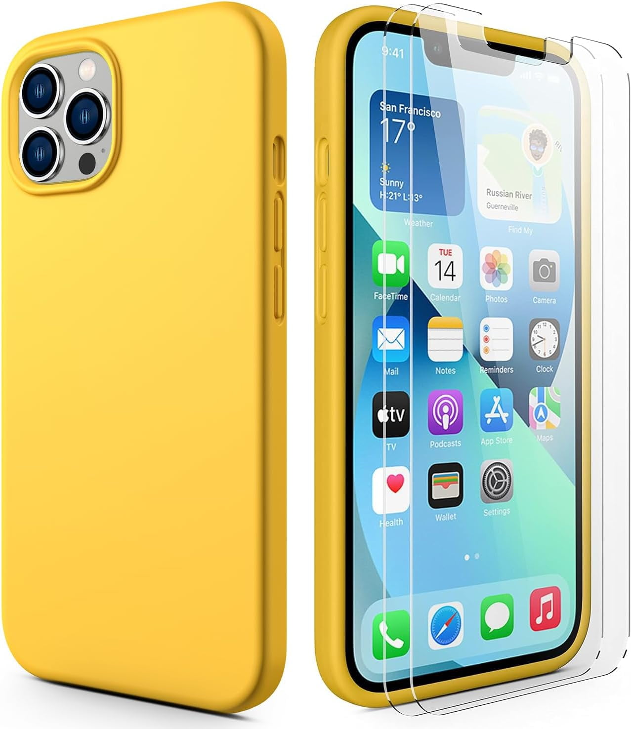 CellEver Heavy-Duty Silicone Case for iPhone 13 Pro Max Two