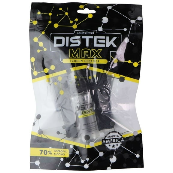 CellHelmet DisTek Max Screen Cleaner (30ML) Bottle and Cloth
