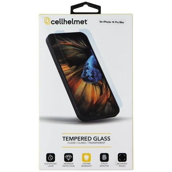 CellHelmet Tempered Glass for iPhone 14 Pro Max - Clear