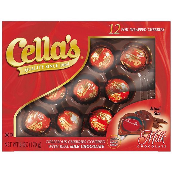 Cella's Milk Chocolate Covered Cherries - 72 Count Display Box