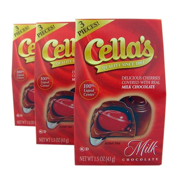 Cella's Milk Chocolate Covered Cherries - 3 Piece Mini Box