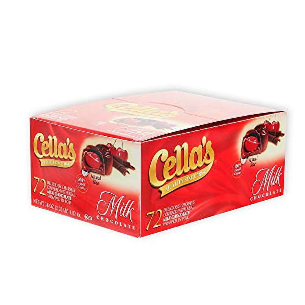 Cella's Milk Chocolate Covered Cherries, 72-Count Box - Walmart.com