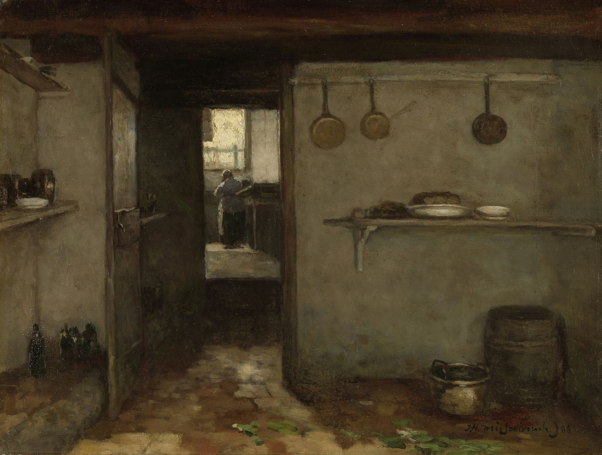 Cellar Of The Artists Home In The Hague Canvas Art - (24 x 18)