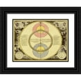 thumbnail image 1 of Cellarius, Andreas 32x25 Black Ornate Wood Framed with Double Matting Museum Art Print Titled - Maps of the Heavens: Theoria Veneris, 1 of 4