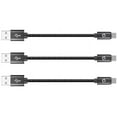 thumbnail image 1 of Cellet (3-Pack) Short USB-C to USB-A Cable Compatible with BLU View 3 - 4 inch, 1 of 8