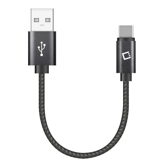 Cellet 4 inch USB Cable Compatible with Alcatel TCL 30 XL - Mini Short High Power Fast Charging Sync USB-C to USB-A (Type-C to Type-A) Cable for Alcatel TCL 30 XL - 4 inches