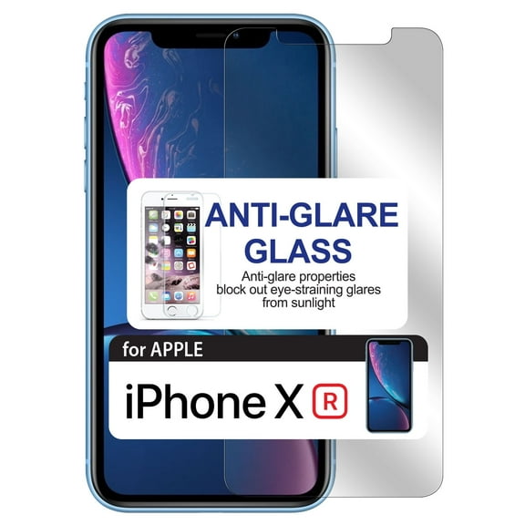 iPhone XR, Anti-Glare Tempered Glass Screen Protector for Apple iPhone XR by Cellet