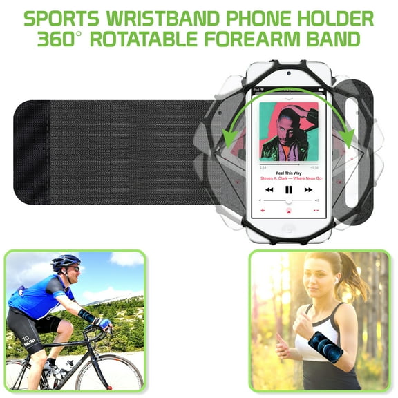 Cellet Armband for iPhone and Android Smartphones, Holder for Running, Jogging, Exercise  Universal Adjustable Sports Armband Cell Phone Holder for iPhones and Galaxy, Google Pixels