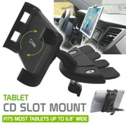 Cellet Car CD Slot Tablet / Smartphon Holder Mount Compatible with iPad, Air, Pro, Mini, Galaxy Tab, Surface, Nintendo Switch, Chromebook, iPhone, Samsung Galaxy, Moto, Google Pixel