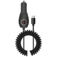 thumbnail image 1 of Cellet Car Charger for AT&T Maestro Max - 15 Watt (3 Amp) High Power Type-C (USB-C) Coiled Cable Car Charger (5.7 Feet) with Keychain Tool - Black, 1 of 4
