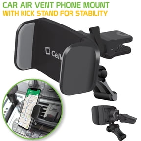 Cellet Car Vent Phone Mount with Kickstand, 360 Rotation, Universal Fit