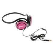 Cellet Pink 3.5mm Stereo Neckband Earhook Hands Free Headset with Microphone on & off switch