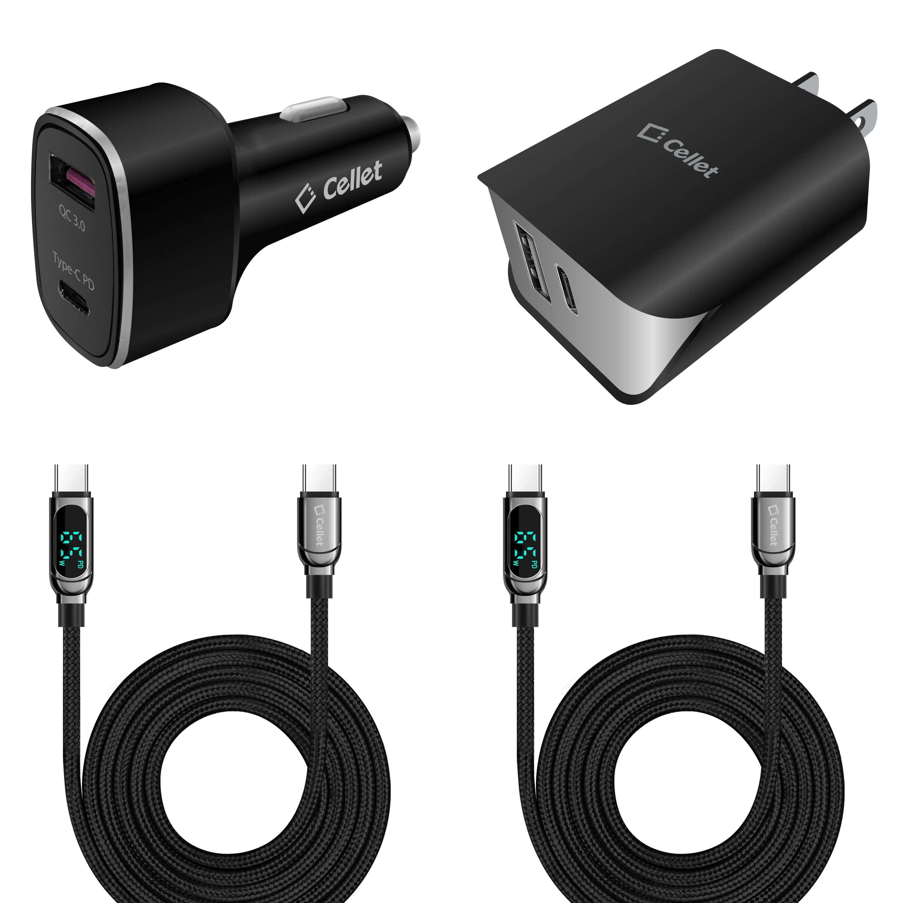 Cellet Power Bundle for Samsung Galaxy S24 48W Dual Port Car Charger