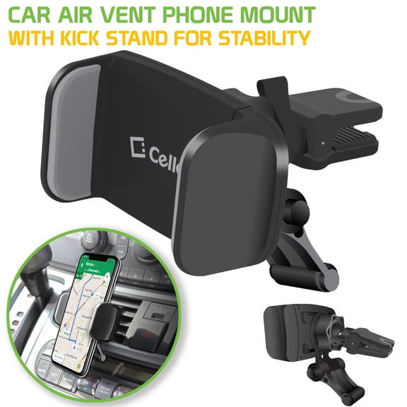 Cellet Car Vent Phone Mount with Kickstand, 360 Rotation, Universal Fit