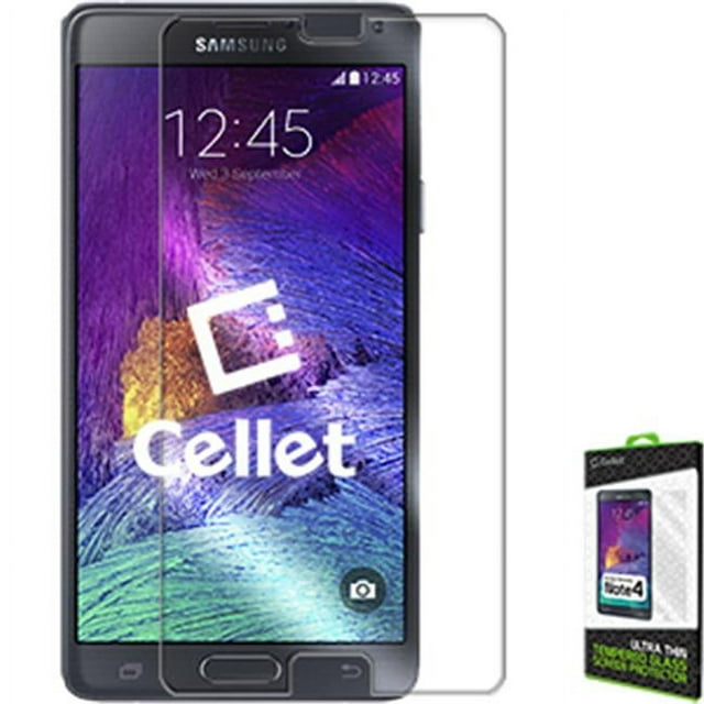 Cellet SGSAMN4 Premium Tempered Glass Screen Protector - Samsung Galaxy Note 4