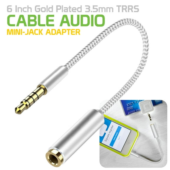 Cellet Slim Apple iPhone 3.5mm Pin to 3.5mm Input Mini-Jack Adapter