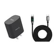 thumbnail image 1 of Cellet UL Certified 18W PD USB-C Wall Charger with 60W Digital LED Display USB-C to USB-C Cable for AT&T Maestro 3 - Black, 1 of 8