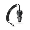thumbnail image 1 of Cellet Universal 40W (20W + 20W) USB-C Car Charger High Power Fast Charging PD Auto Power Adapter (USB-C Power Delivery Port) for Samsung Galaxy S23 FE - 5 Feet Coiled Cable, 1 of 8