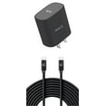 thumbnail image 1 of Cellet Wall Charger for Kyocera DuraForce Pro 3 - UL Certified Safe & Fast Charging PD (Power Delivery) USB Type-C (USB-C Port) Home Travel Power Adapter with USB-C to USB-C Cable - Black, 1 of 9
