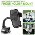 thumbnail image 1 of Cellet Windshield/Dashboard Phone Holder Mount – Flexible Gooseneck & Reusable Sticky Suction Pad – Universal Car Phone Holder for GPS Navigation & Hands-Free Use, 1 of 9