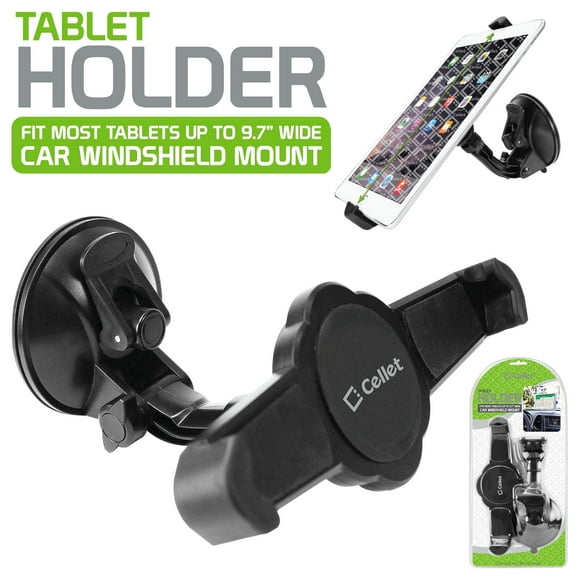 Cellet Windshield / Dashboard Tablet Holder with Extra Large Suction Cup
