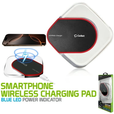 Cellet Wireless Charging Pad Compatible with Samsung Galaxy, Apple iPhone, Google Pixel & more