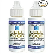 Cellfood Liquid Concentrate, 1 oz. Bottle Pack of 2 - Original Oxygenating Formula Containing Seaweed Sourced Minerals, Enzymes, Amino Acids, Electrolytes, Superior Absorption- Gluten Free, GMO Free