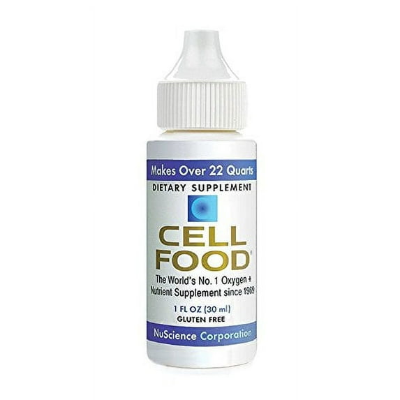 Cellfood Liquid Concentrate, 1oz Bottle - Original Oxygenating Formula Containing Seaweed Sourced Minerals, Enzymes, Amino Acids, Electrolytes, Superior Absorption- Gluten Free, GMO Free