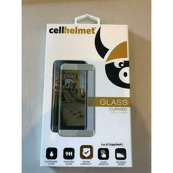 Cellhelmet Curved Glass screen protector for Samsung Galaxy S7 Edge (Black)