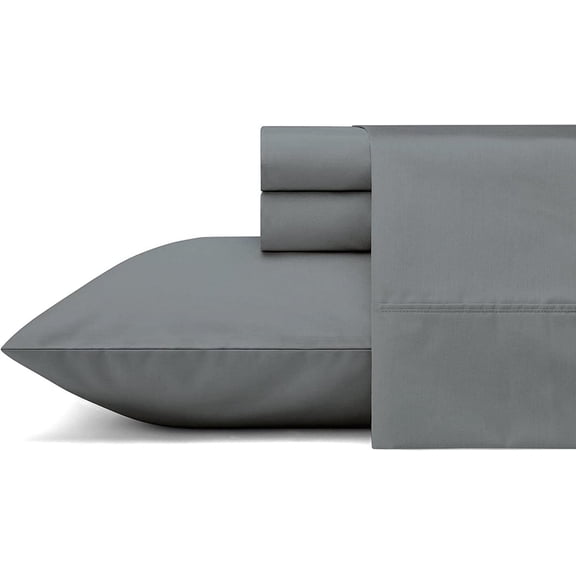 Celliant Performance Pillowcase Set, Set of 2, Wrinkle Resistant (Dark Grey, King)