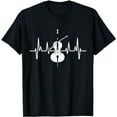 thumbnail image 1 of Cellist Musician Heartbeat Gift Classical Music Cello T-Shirt, 1 of 5