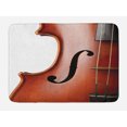 thumbnail image 1 of Cello Bath Mat, Macro Photography of Classical Music Instrument Orchestra Equipment, Plush Bathroom Decor Mat with Non Slip Backing, 29.5" X 17.5", Redwood Dark Grey, by Ambesonne, 1 of 2