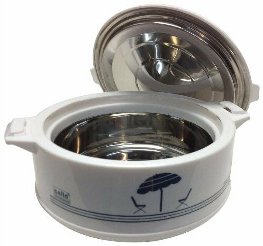 Calentador De Comida Portatil Cello Chef Deluxe Hot-Pot Insulated Casserole - 1.5 Liter Food Warmer & Cooler Electric Food Warmer