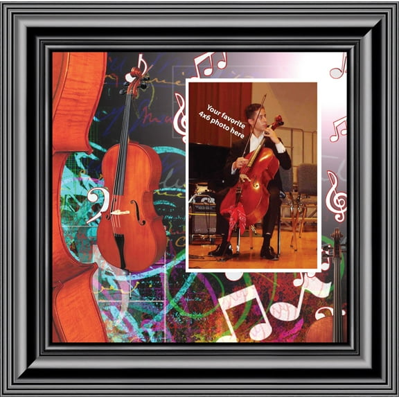 Cello, Concert Band Personalized Picture Frame, 10X10 3504
