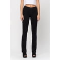 thumbnail image 1 of Cello Jeans Women's Juniors Mid Rise Pull On Slim Fit Bootcut Jeggings BLACK-XL, 1 of 4