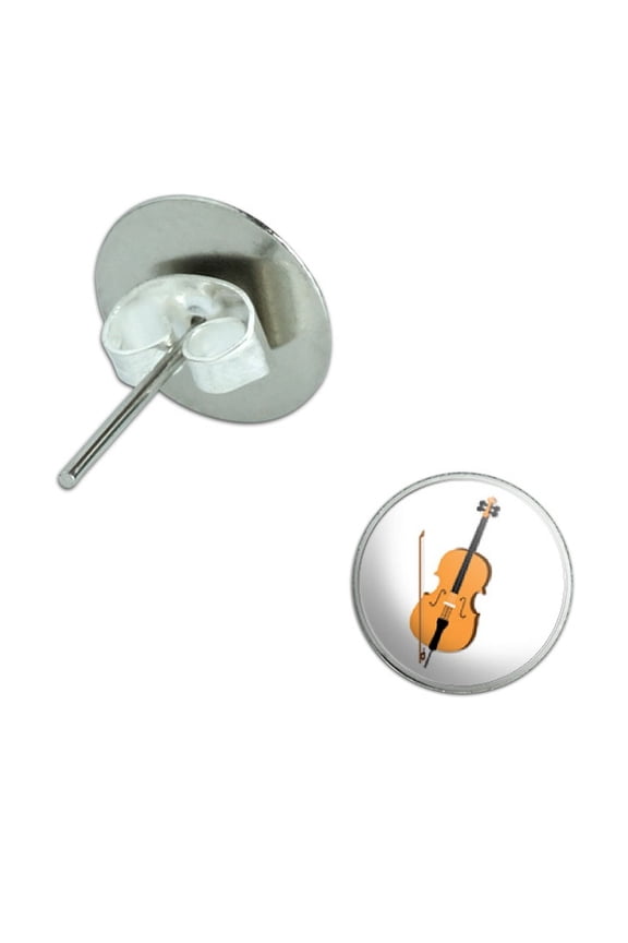 Cello - Music Pierced Stud Earrings