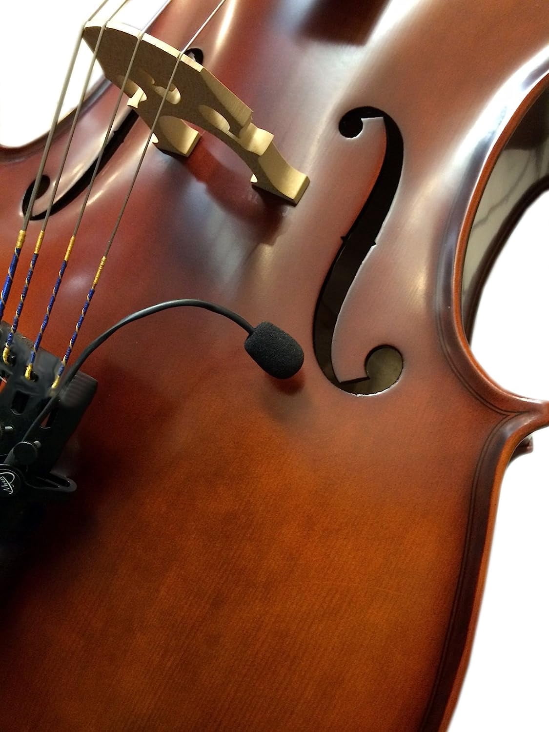 Cello Pickup with Flexible Micro-Gooseneck The Feather by Myers Pickups