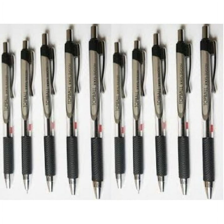 Cello Topball Click Retractable Ball Point Pens, Fine Point,