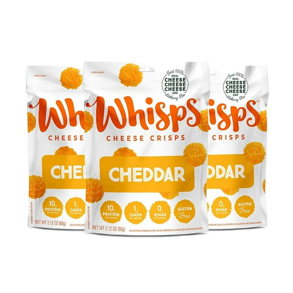 Cello Whisps Cheese Crisps - Cheddar (2.12oz) Size: 3 Bags