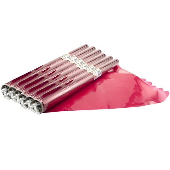 Hygloss Cello-Wrap Roll Red 20" x 12.5' 6 Rolls (HYG71502-6)