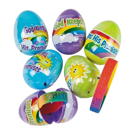 Cello Wrapped Rainbow Eggs - Party Supplies - 12 Pieces