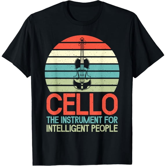 Cello the Instrument for intelligent People Cello T-Shirt men and women can wear,black,white,creative gift