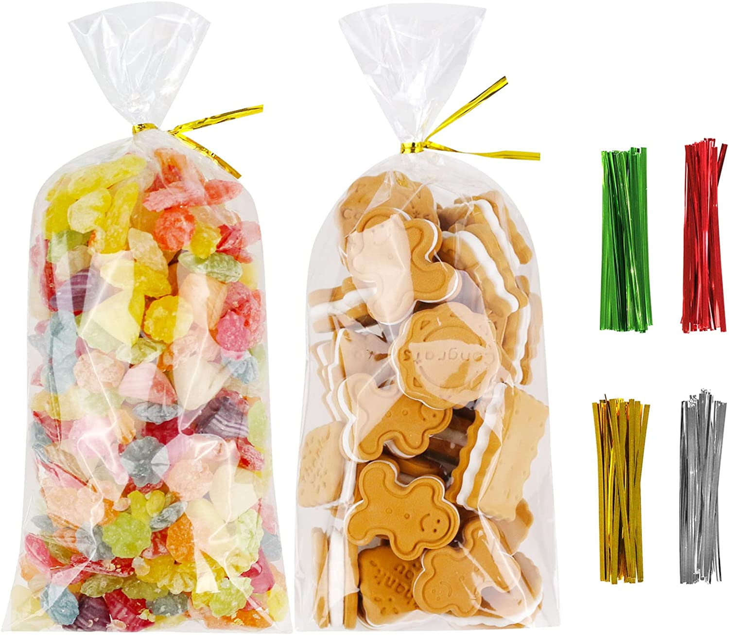 Clear Cone Cello Bags for Hot Cocoa Mix and Candy - Box and Wrap