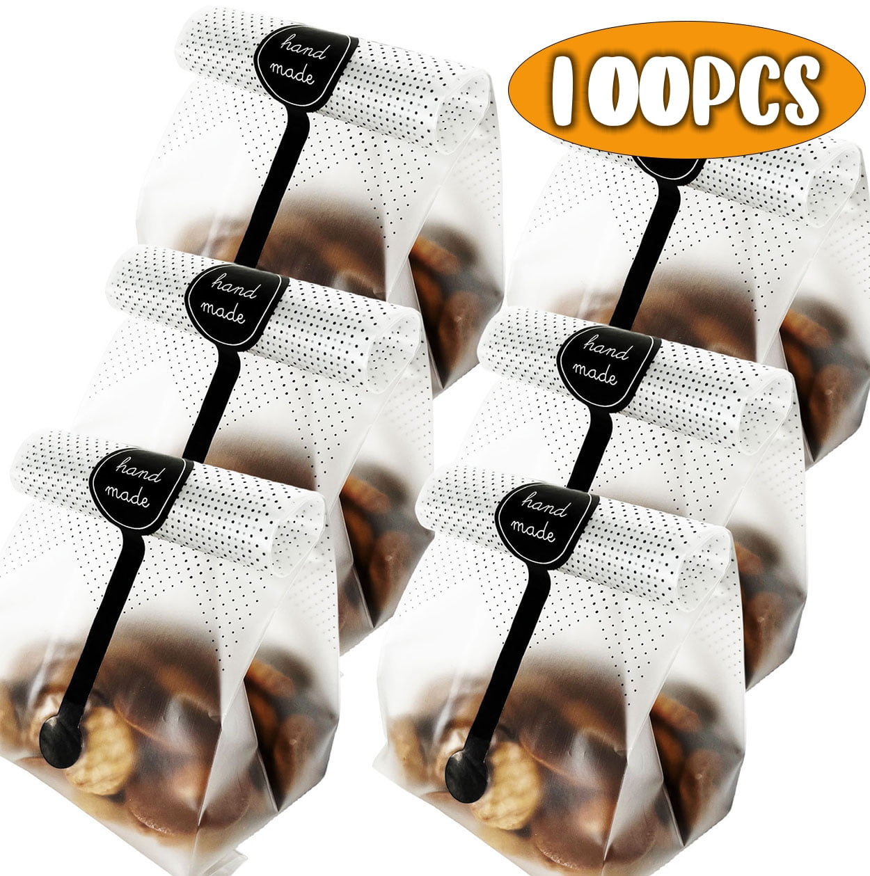 Cellophane Bags Cookie Treat Bags for Gift Giving Plastic Candy Bags