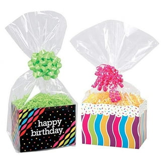  awagas 100 Packs Shrink Wrap Bags for Gift Baskets 24