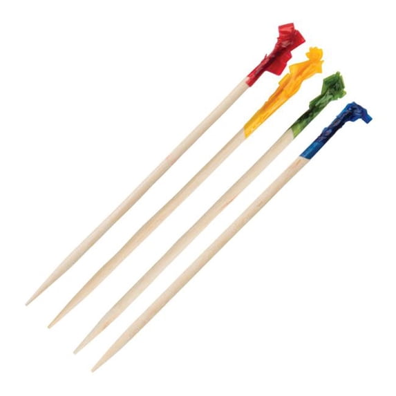 Winco PK-C2 Picks, Cellophane Frills, 1, 000 Per Bag, 2.56 in.