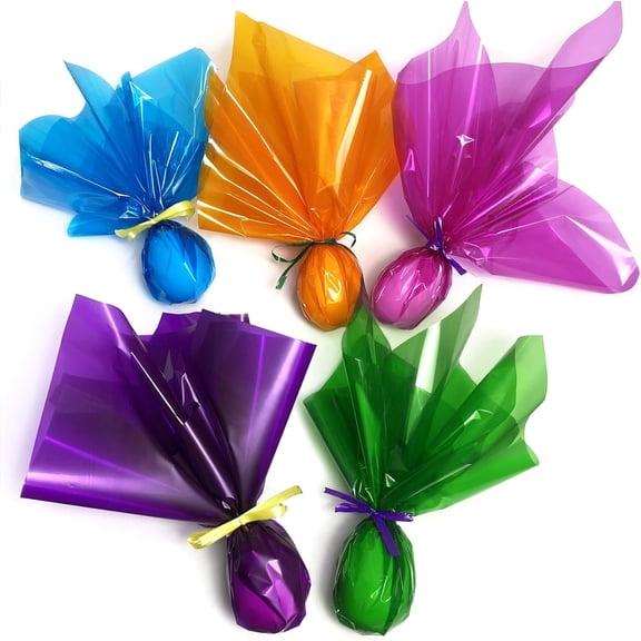 Cellophane Sheets,120 Pcs 7.5x7.5 Inches Cello Sheets, Colored Cellophane Wrap for DIY Arts Crafts Decoration